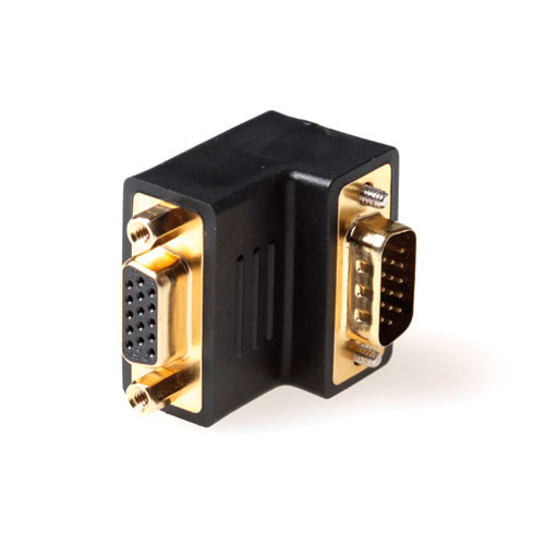 Angled adapter VGA male to female