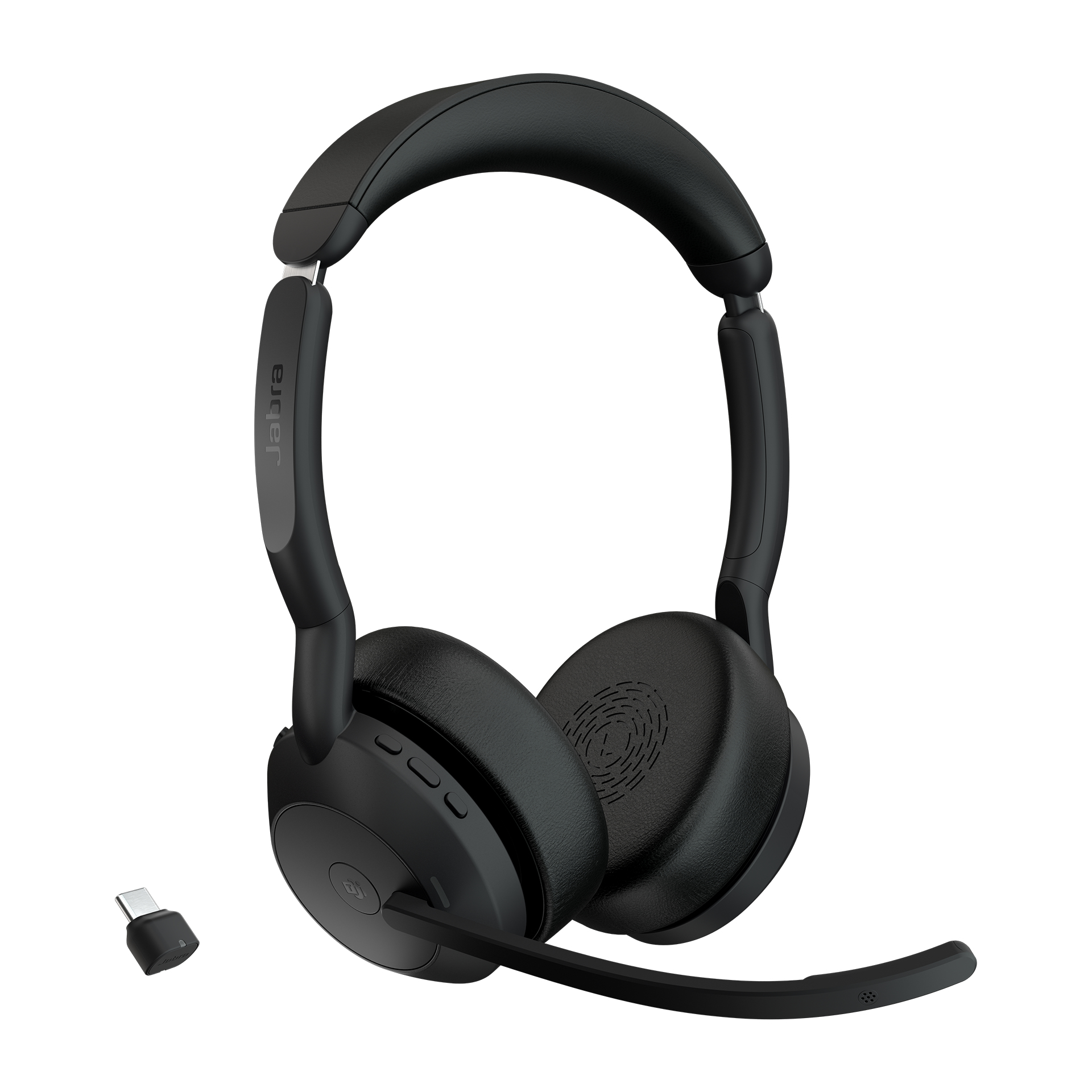 Jabra Evolve2 55, USB-C, MS Stereo, Headset, Black