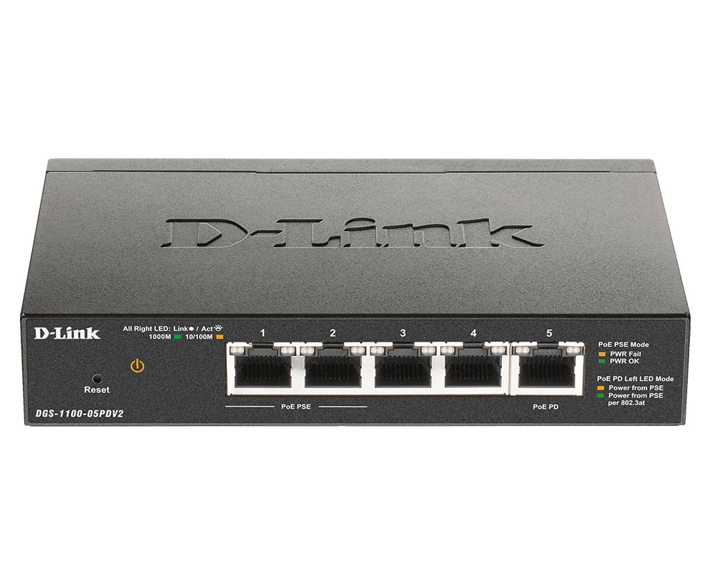 5P D-Link DGS-1100-05PDV2 M PoE