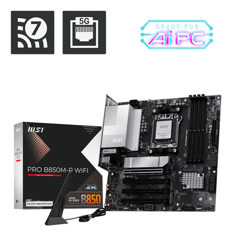 MSI Pro B850M-P WiFi ATX AM5 AMD B850