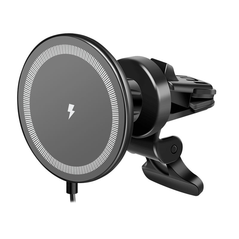 Logilink Wireless Car Charger w/ smartphone mount 15W, round shape