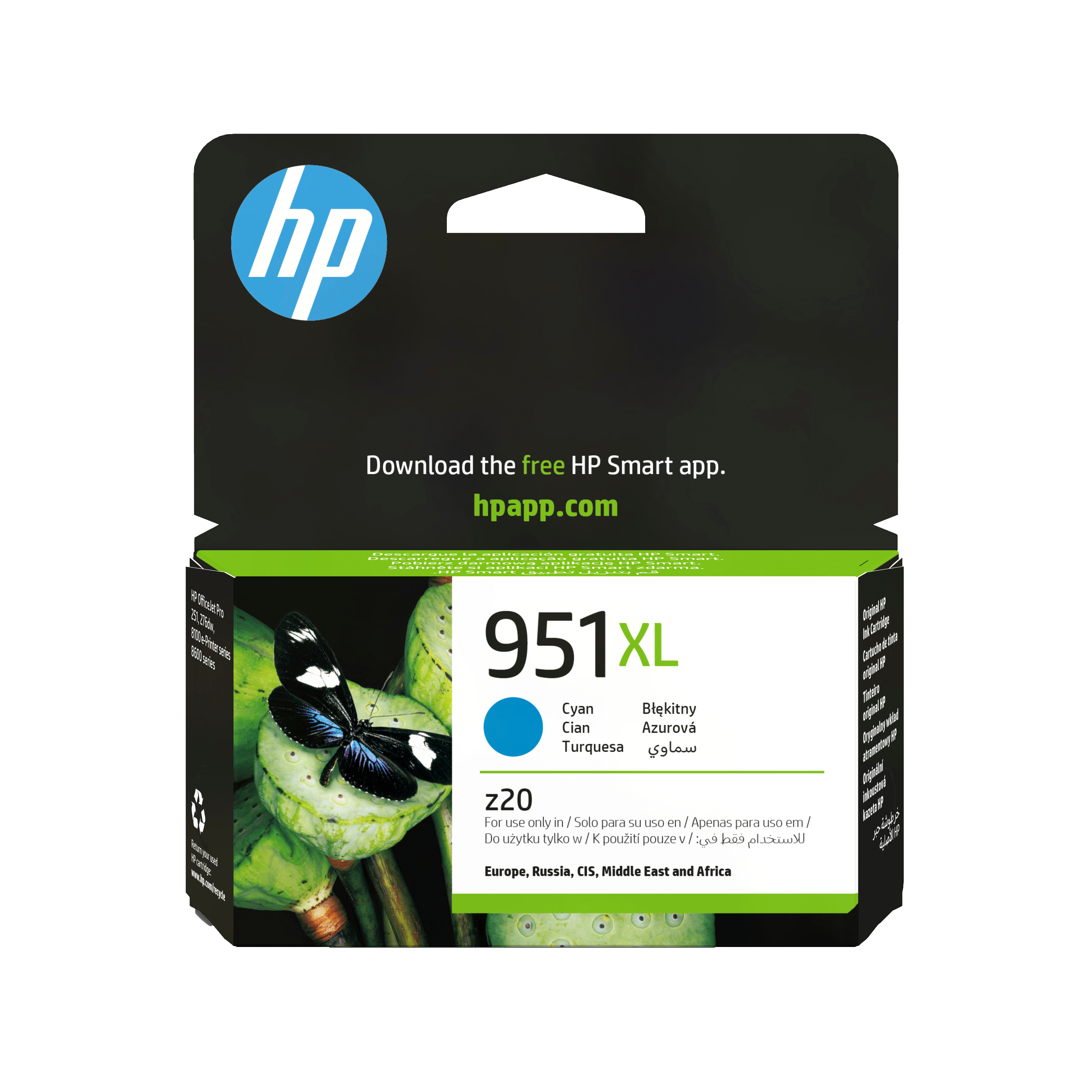 HP 951XL - Højtydende - cyan - origina