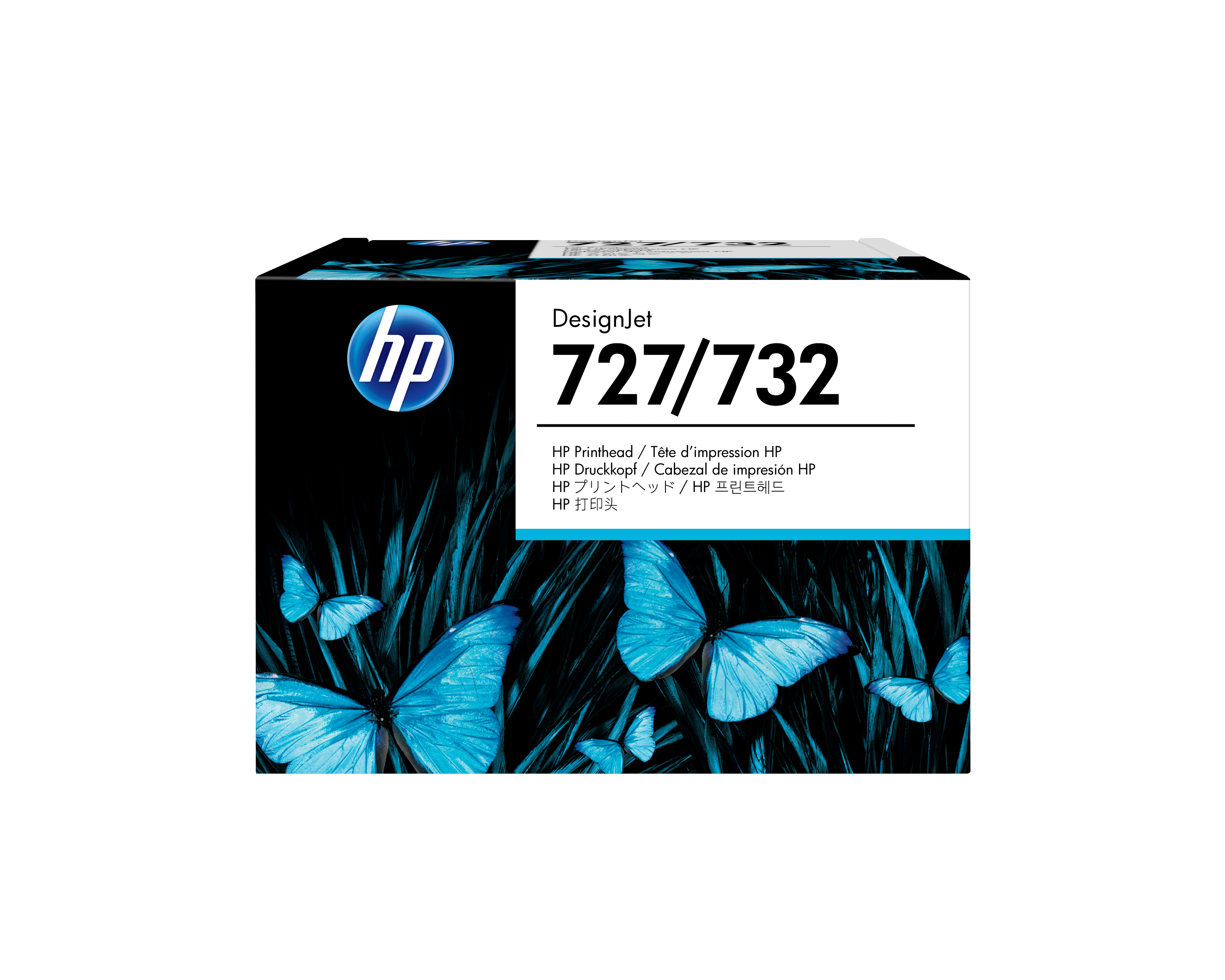 HP Printhoved Blækprinter Grå Gul Cyan Magenta Mat sort Foto-sort B3P06A