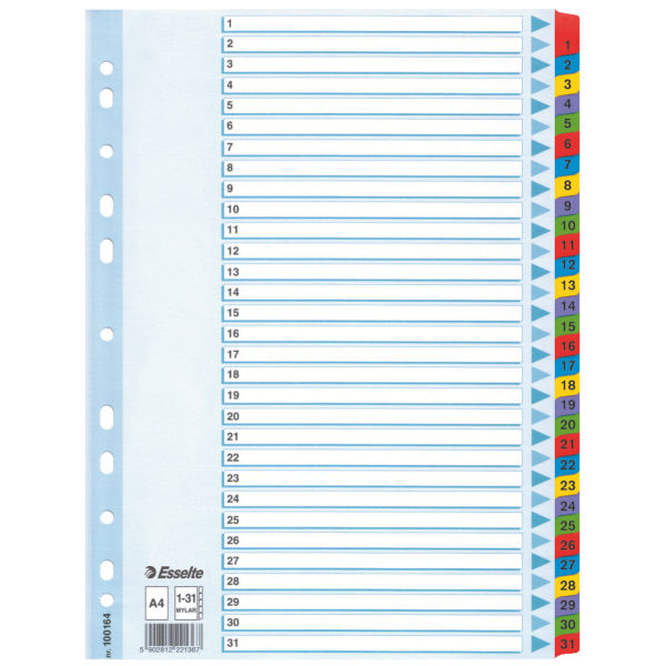 Esselte Ordnerregister Vollformat 1-31 DIN A4