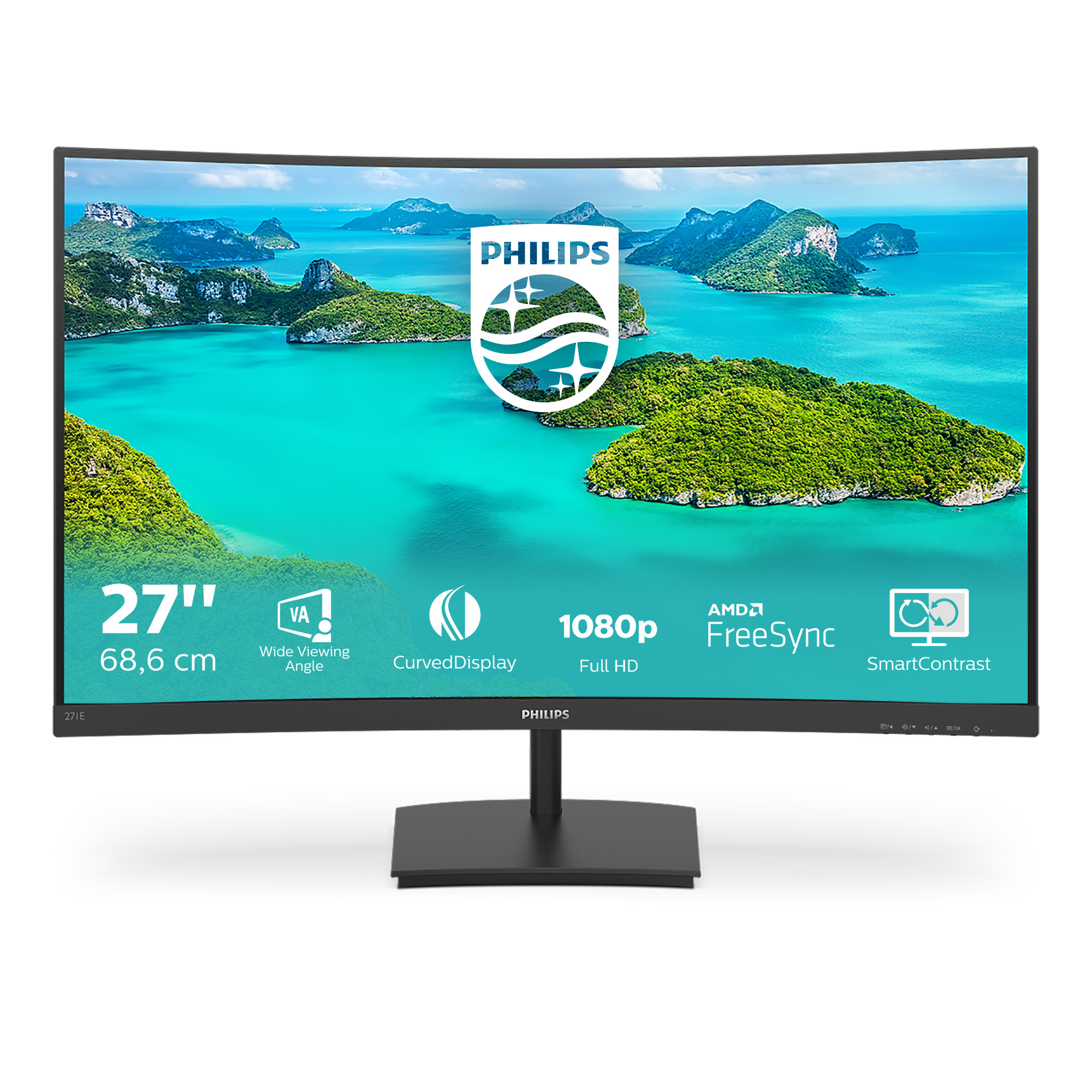 Philips E-line 271E1SCA 27 VA 1920 x 1080 (Full HD) VGA (HD-15) HDMI 75Hz