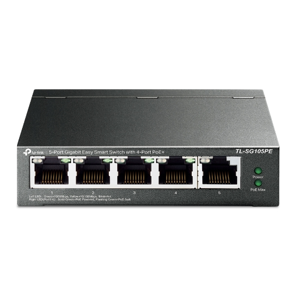 TP-Link Easy Smart TL-SG105PE Switch 5-porte Gigabit PoE+