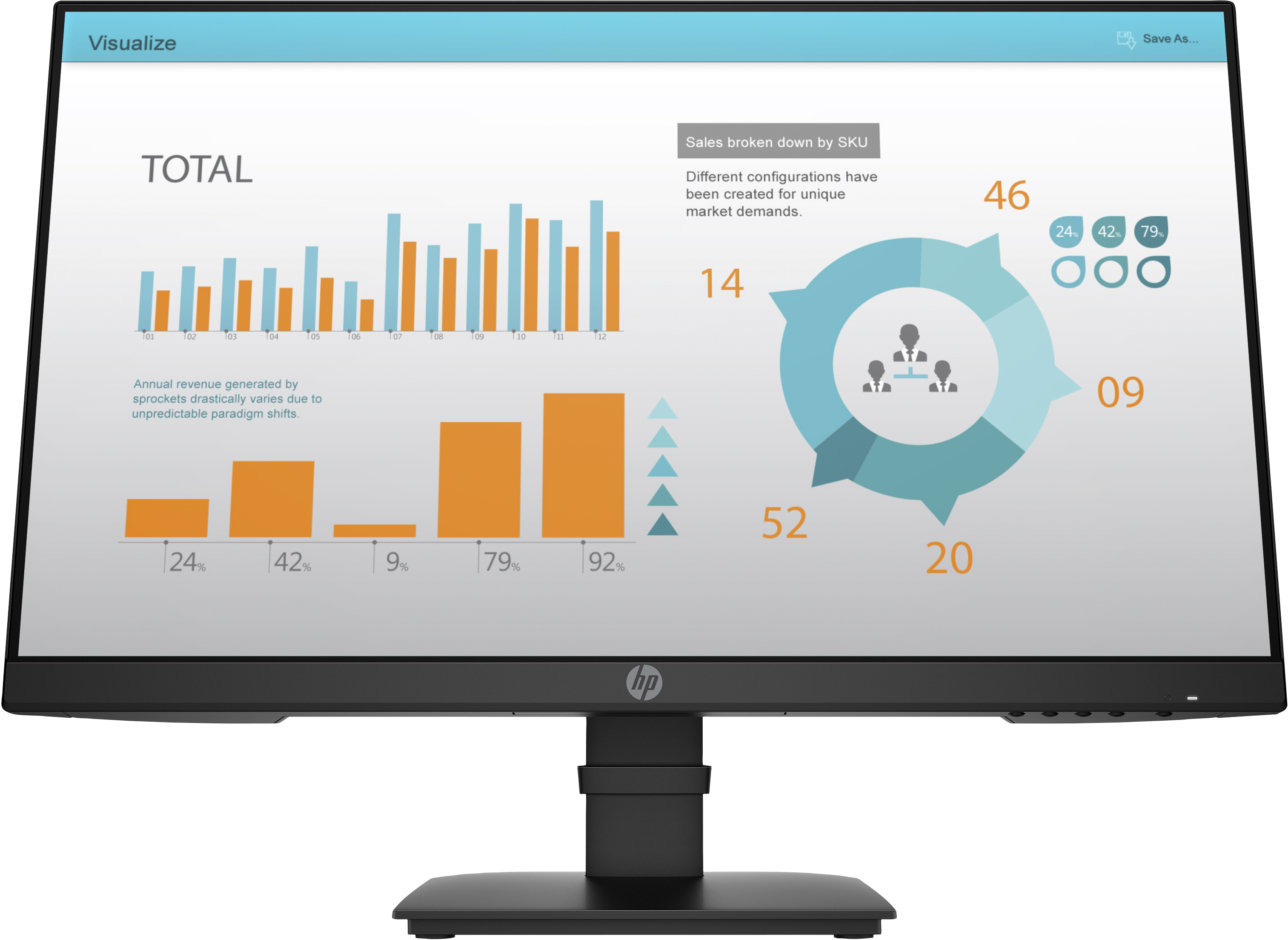 HP P24 G4 FHD 23.8IN IPS DP HDMI P-Series P24 G4, 60.5 cm  (23.8"), 1920 x 1080 pixels, Full HD, 14 ms