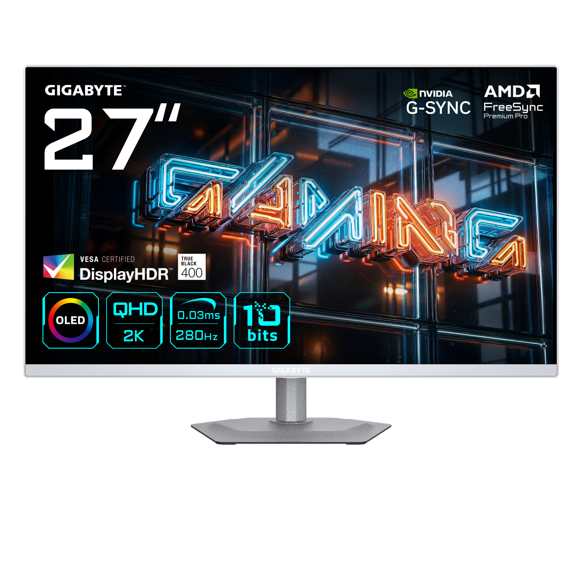 Gigabyte MO27Q2A ICE 27 2560 x 1440 (2K) HDMI DisplayPort USB-C 280Hz