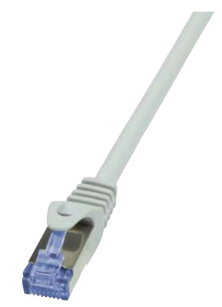 Patchkabel CAT6a RJ45 S/FTP 3m Grey LogiLink PrimeLine PIMF LSZH