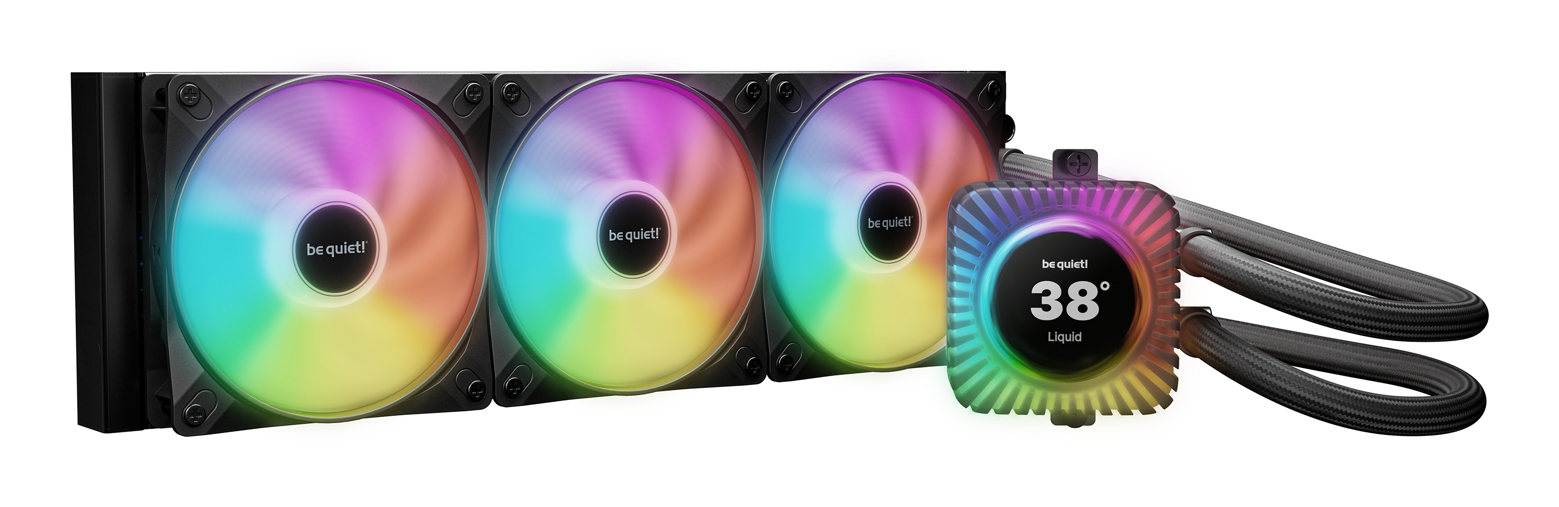 K be quiet! Light LOOP IO LCD 360 mm Wasserkühlung für Intel/AMD