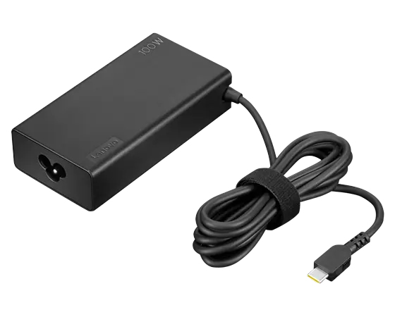 N Lenovo - USB-C Netzteil - Wechselstrom 100-240 V - 100 Watt - Schwarz
