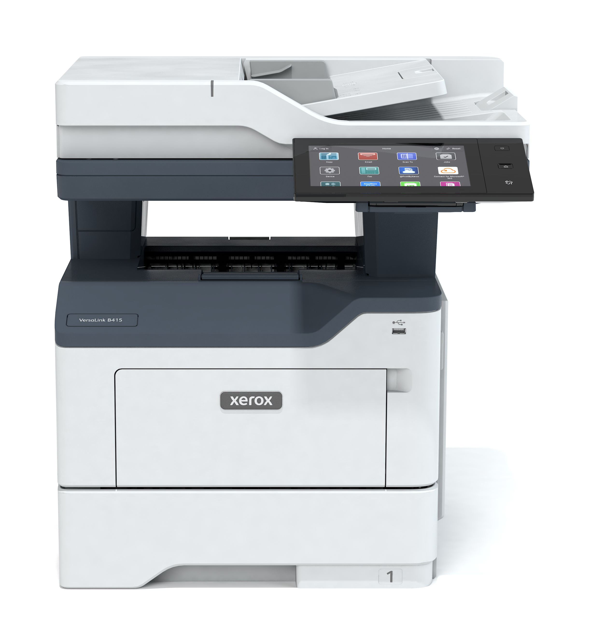 Xerox VersaLink B415DN (grau/blau, USB, LAN, Scan, Kopie, Fax, Duplex (Druck), Duplex (Scan))