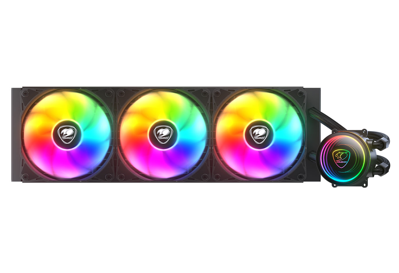 K COUGAR CPU Wasserkühlung Poseidon Elite 360, ARGB, Schwarz