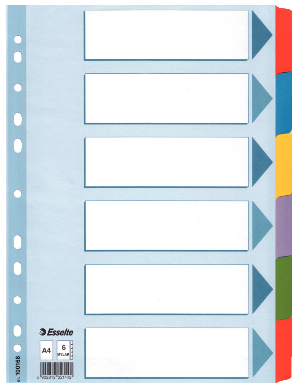 Esselte Ordnerregister Vollformat blanko DIN A4