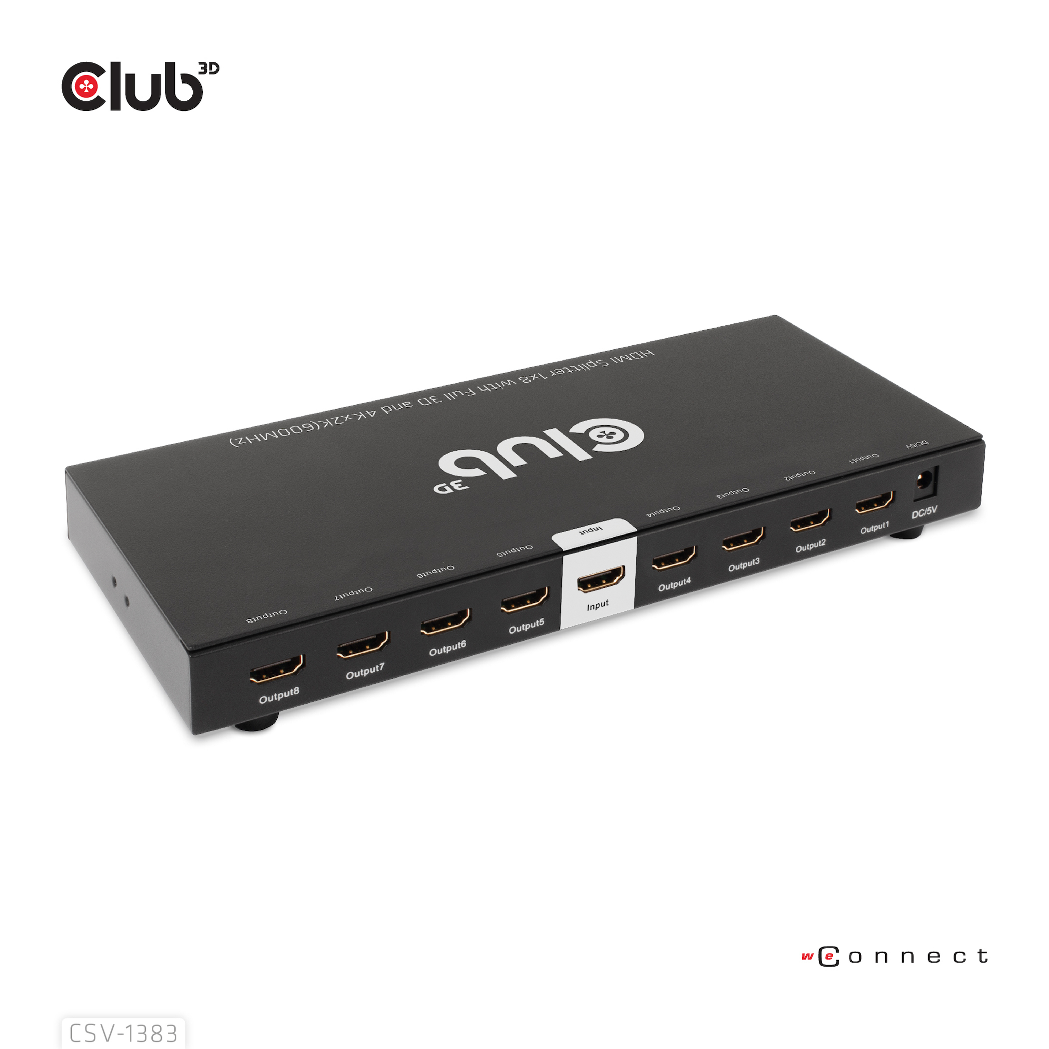 Club 3D CSV-1383 HDMI 2.0 Splitter 8 porte