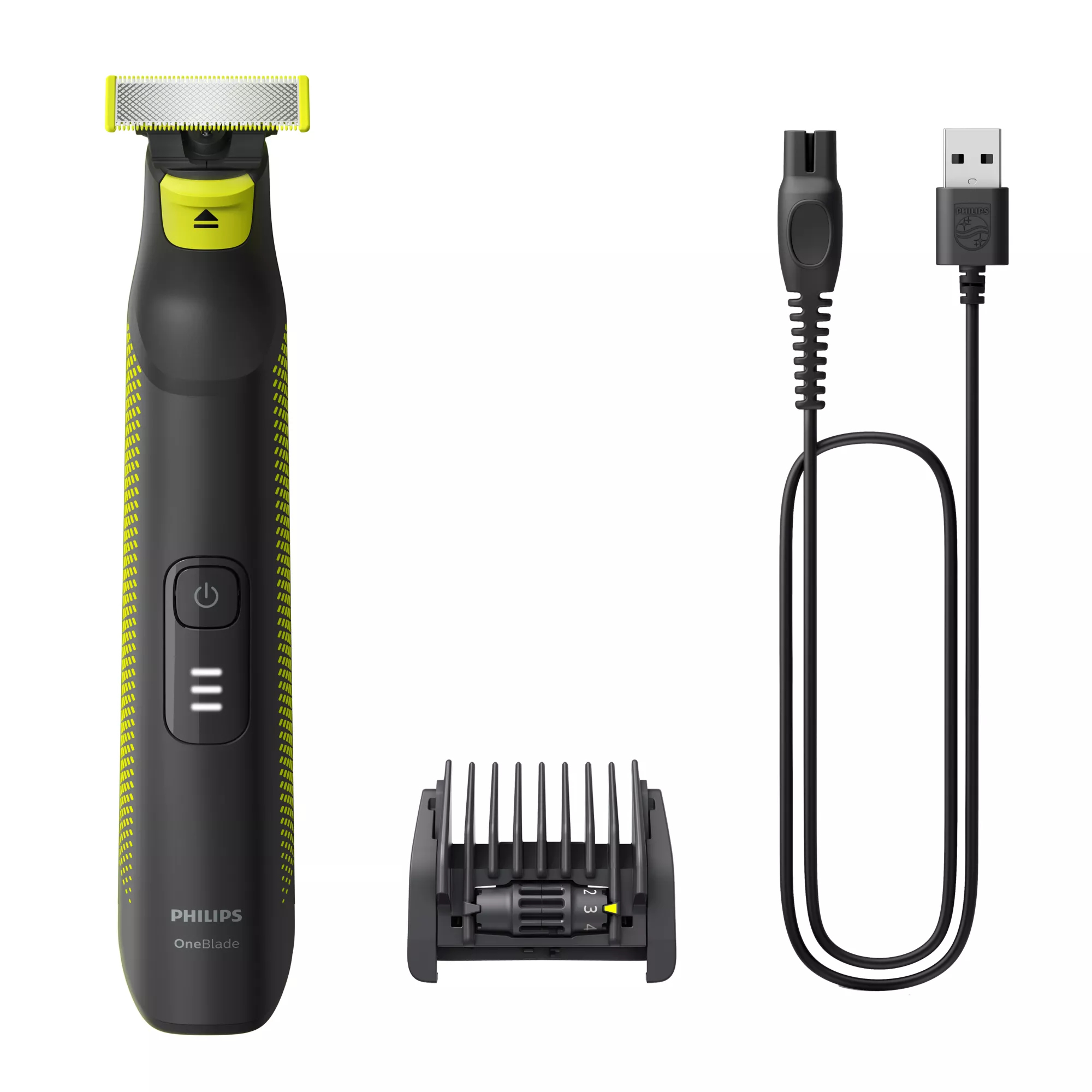 Philips OneBlade Pro QP6506 Trimmer Sort Grøn