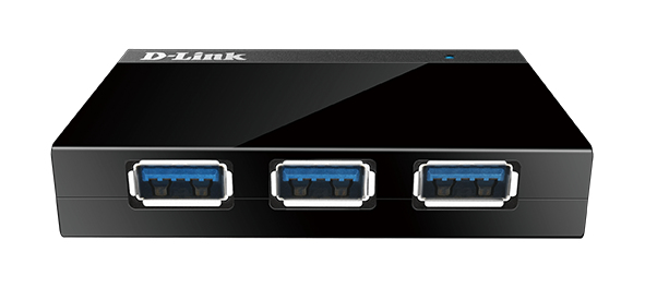 USB3.0 HUB 4Port D-Link 1340 SuperSpeed aktiv mit Netzteil Black