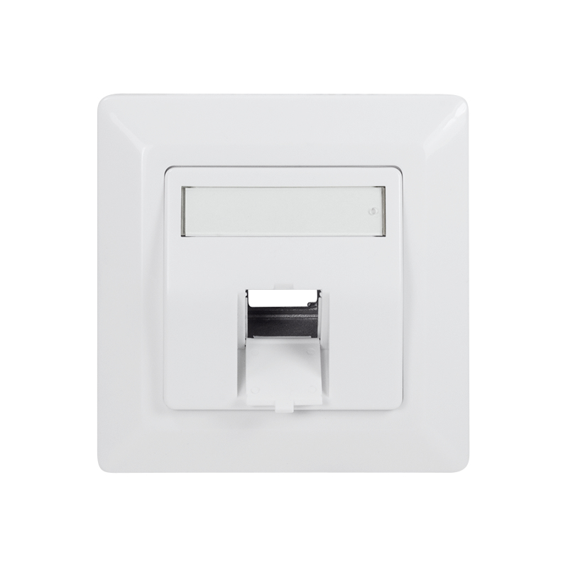 Logilink Keystone Faceplate 45° for 1 module, signal white
