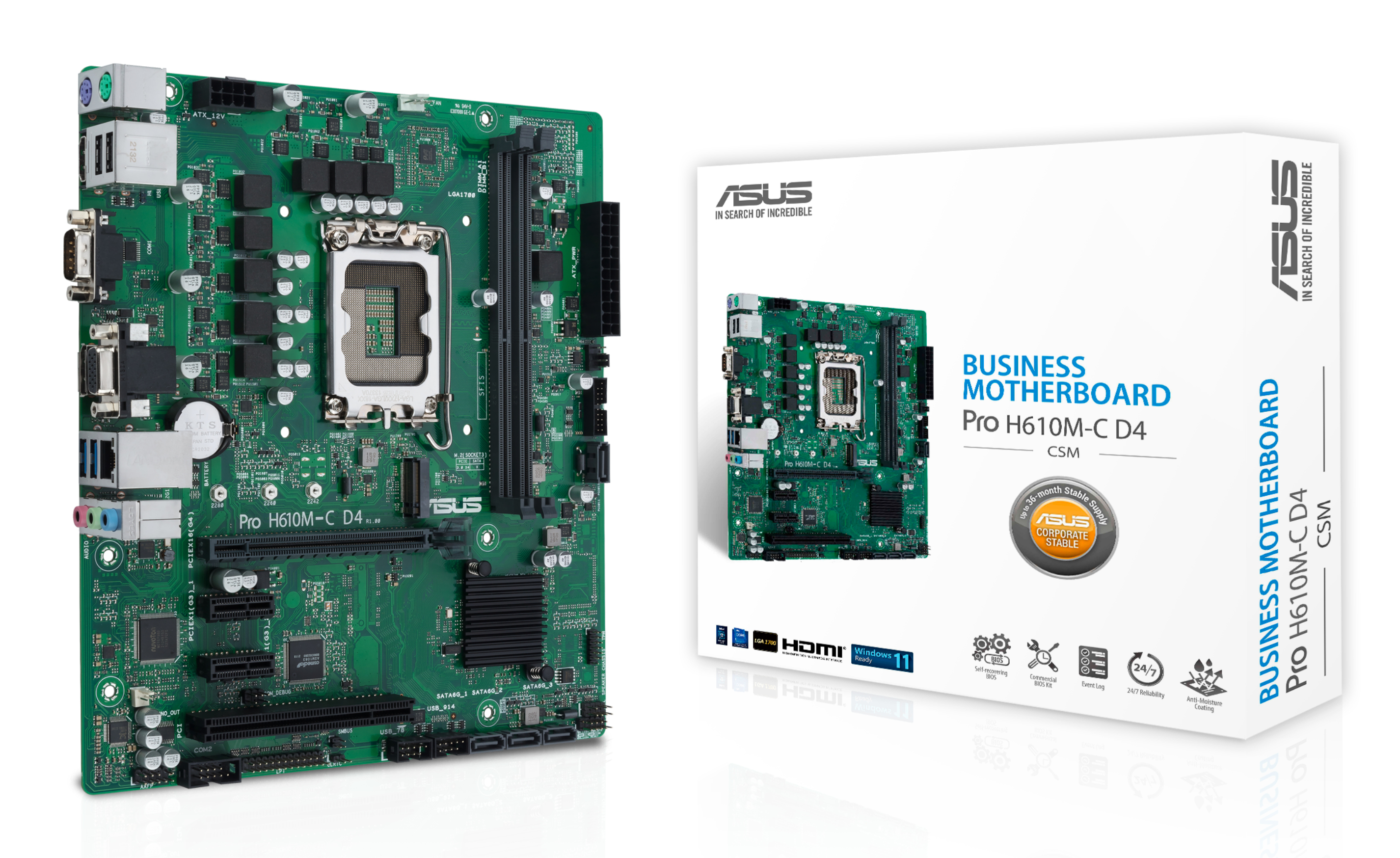 MB ASUS PRO H610M-C D4-CSM