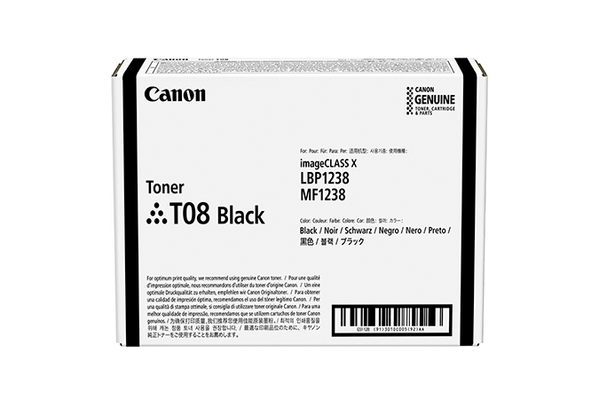 Canon Toner T08 Black Toner  Cartridge 1 Pc(S) Original