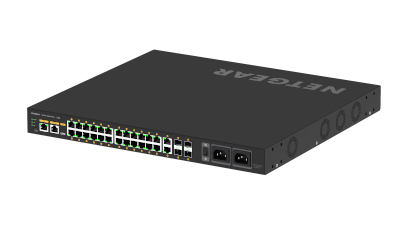 Netgear AV LINE M4250-26G4F-POE++  24X1G GSM4230UP, Managed,  Gigabit Ethernet (10/100/1000), Power over Ethernet (PoE), Rack mounting, 1U