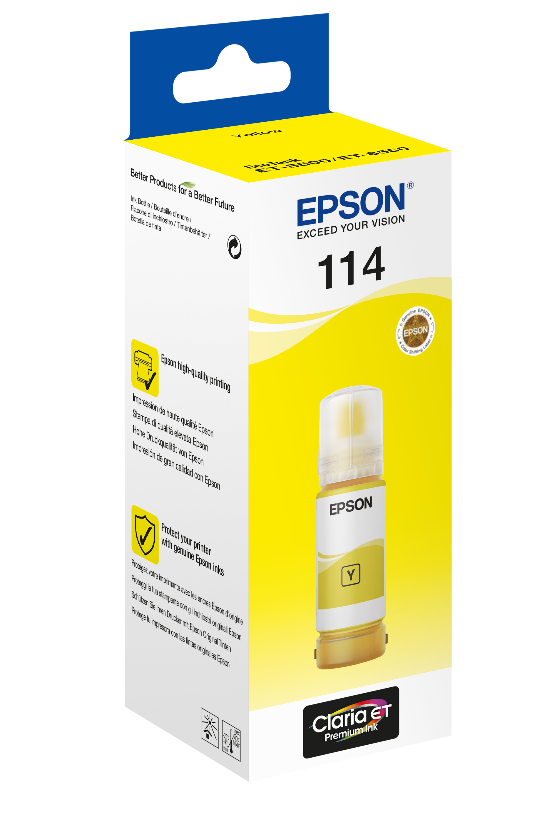 Epson Tinte 114 EcoTank C13T07B440 Gelb bis zu 6.200 Seiten