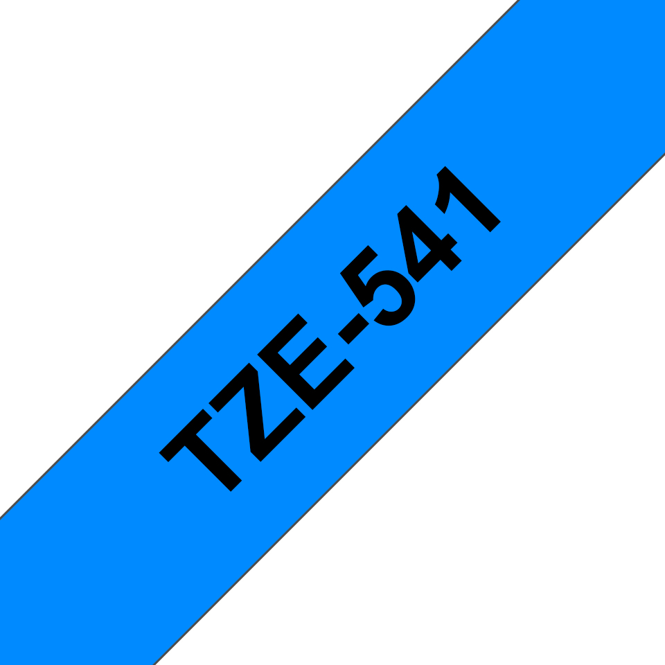 BROTHER TZE541 tape 18mm blue/black laminate