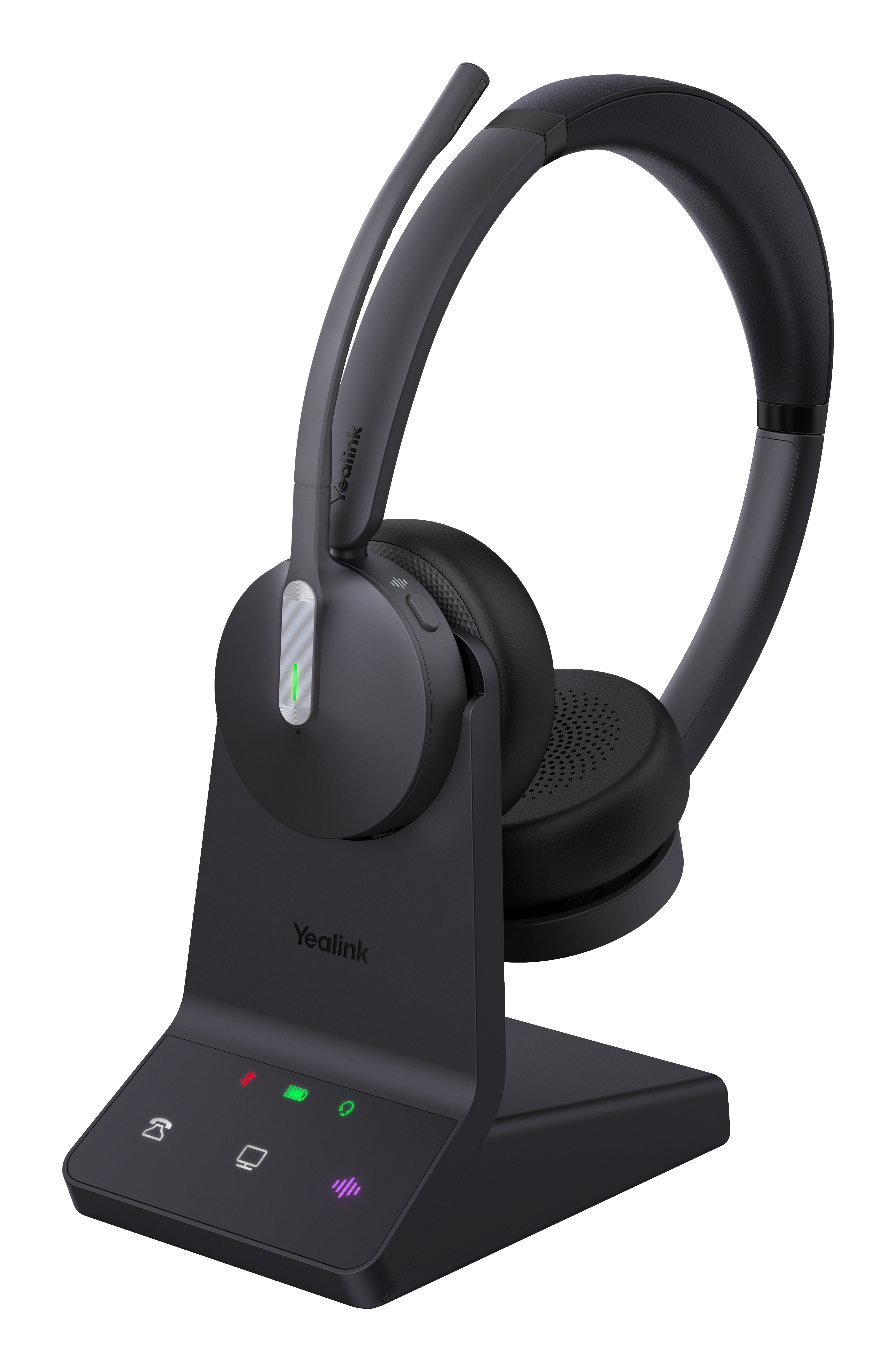 Yealink WH64 Dual Trådløs Høretelefoner Sort