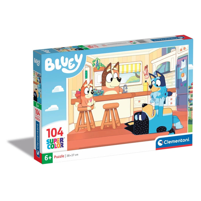 Clementoni Bluey Puslespil 104 stk Dyr