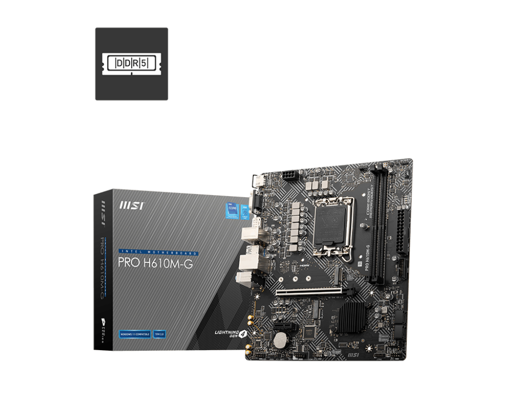 MSI PRO H610M-G Micro-ATX LGA1700 Intel H610
