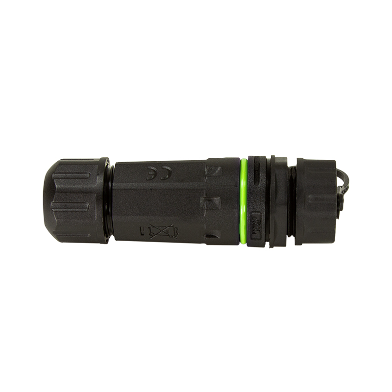 Outdoor fiber optic Simplex SC connector with cable gland and dust cap