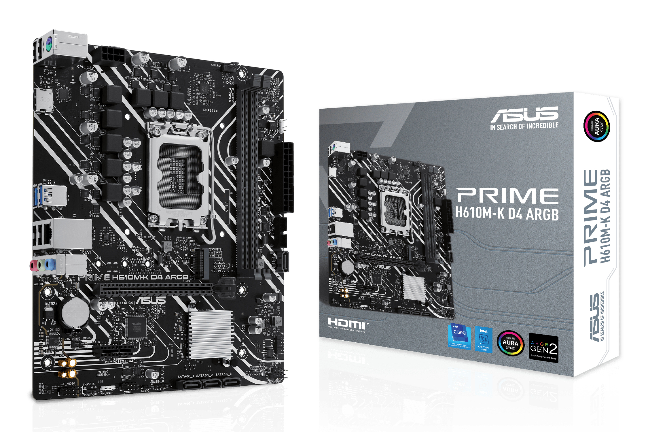 MB ASUS PRIME H610M-K D4 ARGB (Intel.1700.DDR4.mATX)