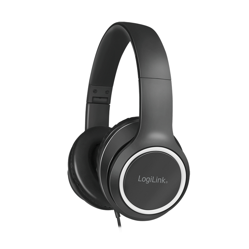 Headset Stereo, with Microphone, 1x 3.5mm, black