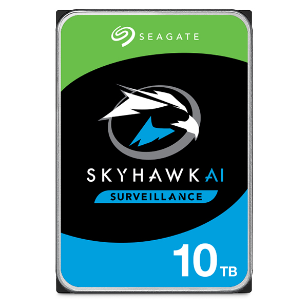 SEAGATE Surveillance AI Skyhawk 10TB HDD SATA 6Gb/s 256MB cache 8,9cm 3,5Zoll BLK