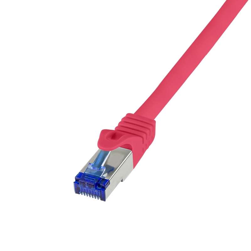 Logilink Patch cable Cat.6A S/FTP Ultraflex GHMT certified, red 0.25m