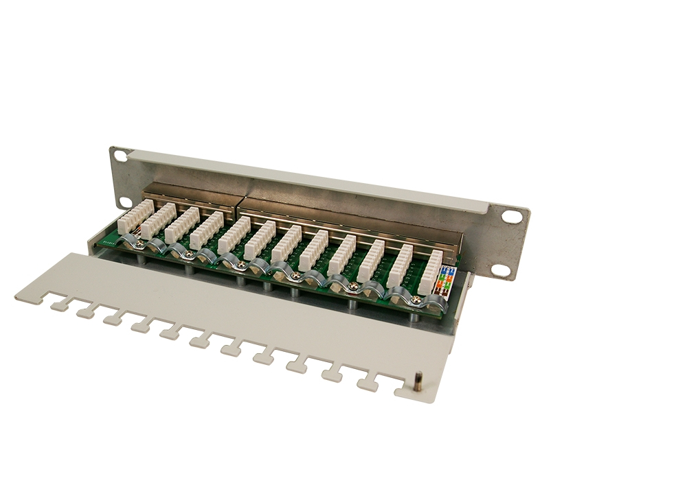 Patchpanel 10" 12P CAT6 LogiLink gr