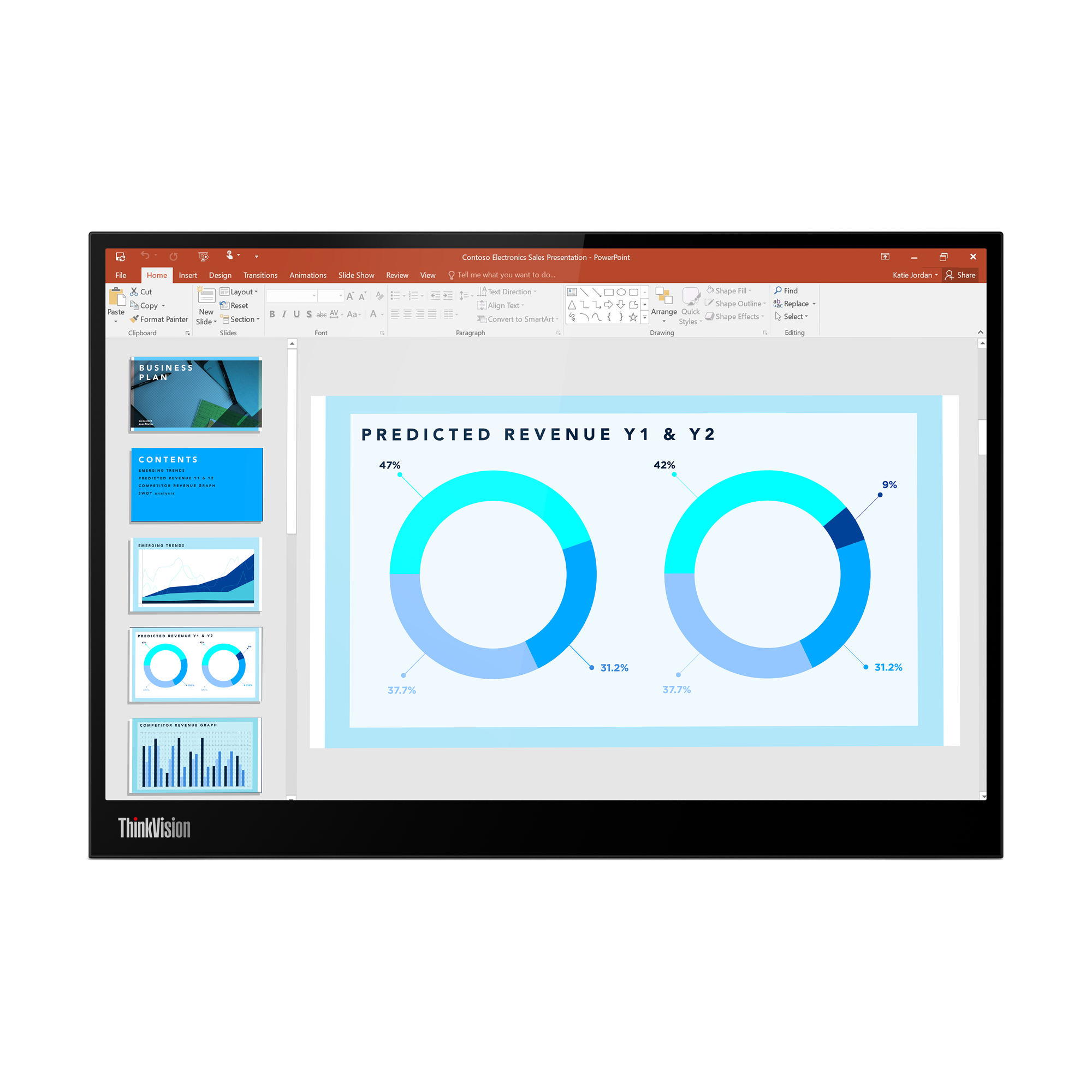Lenovo Thinkvision M14D 35.6 Cm  (14") 2240 X 1400 Pixels 2.2K  Led Black