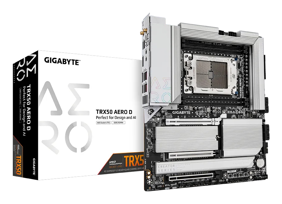 Gigabyte TRX50 AERO D Udvidet ATX Socket sTR5 Amd TRX50