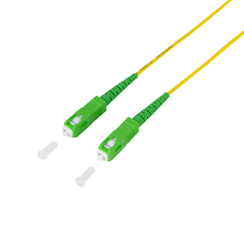 Fibre optic patch cable - OS2 - SC/APC to SC/APC - simplex - singlemode - yellow G.657.A2 - 10 m