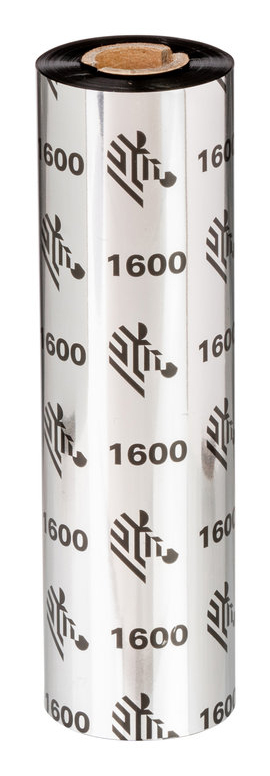 Zebra 1600 Wax - 131 mm x 450 m - Thermal transfer ribbon (01600BK13145)