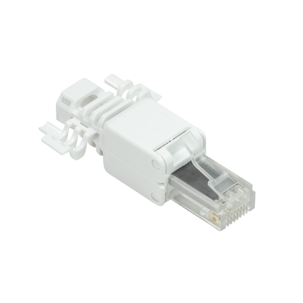 Modular Plug RJ45 Cat.6A, UTP, toolless, white