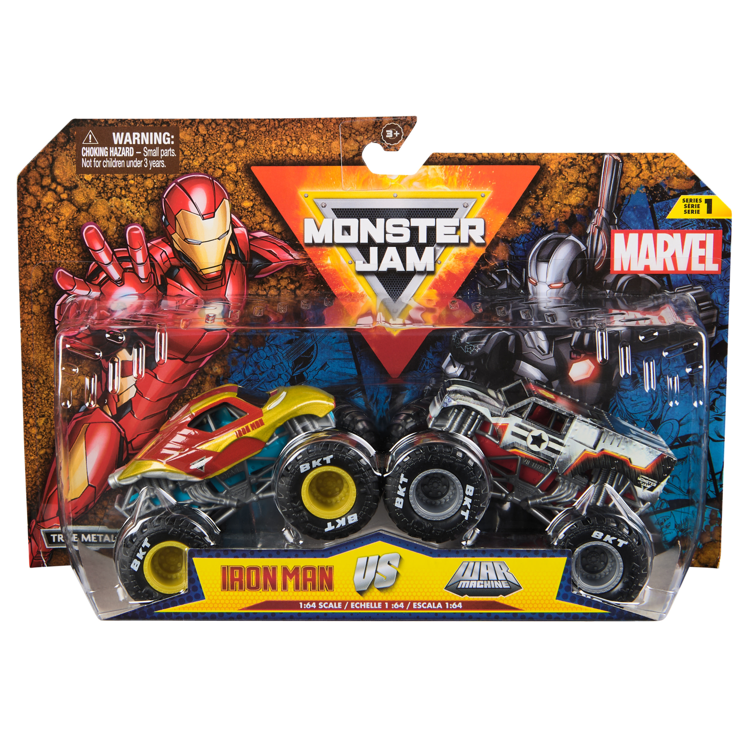 Monster Jam Marvel Iron Man Vs. War Ma