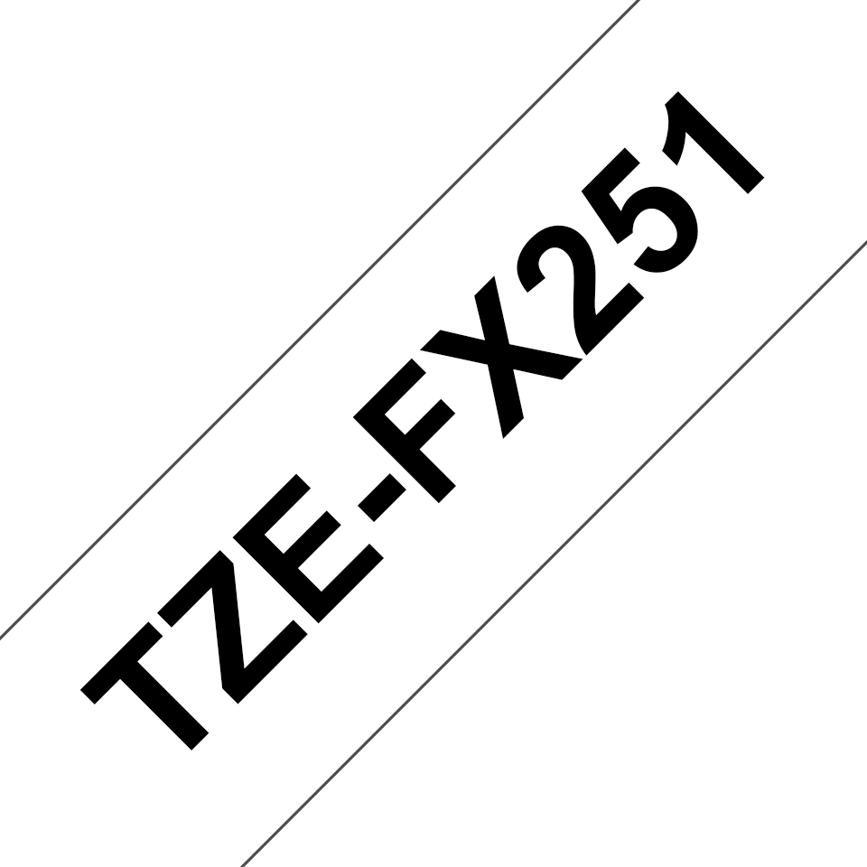 TZE-FX251 FLEXI-TAPE LAM. 24MM