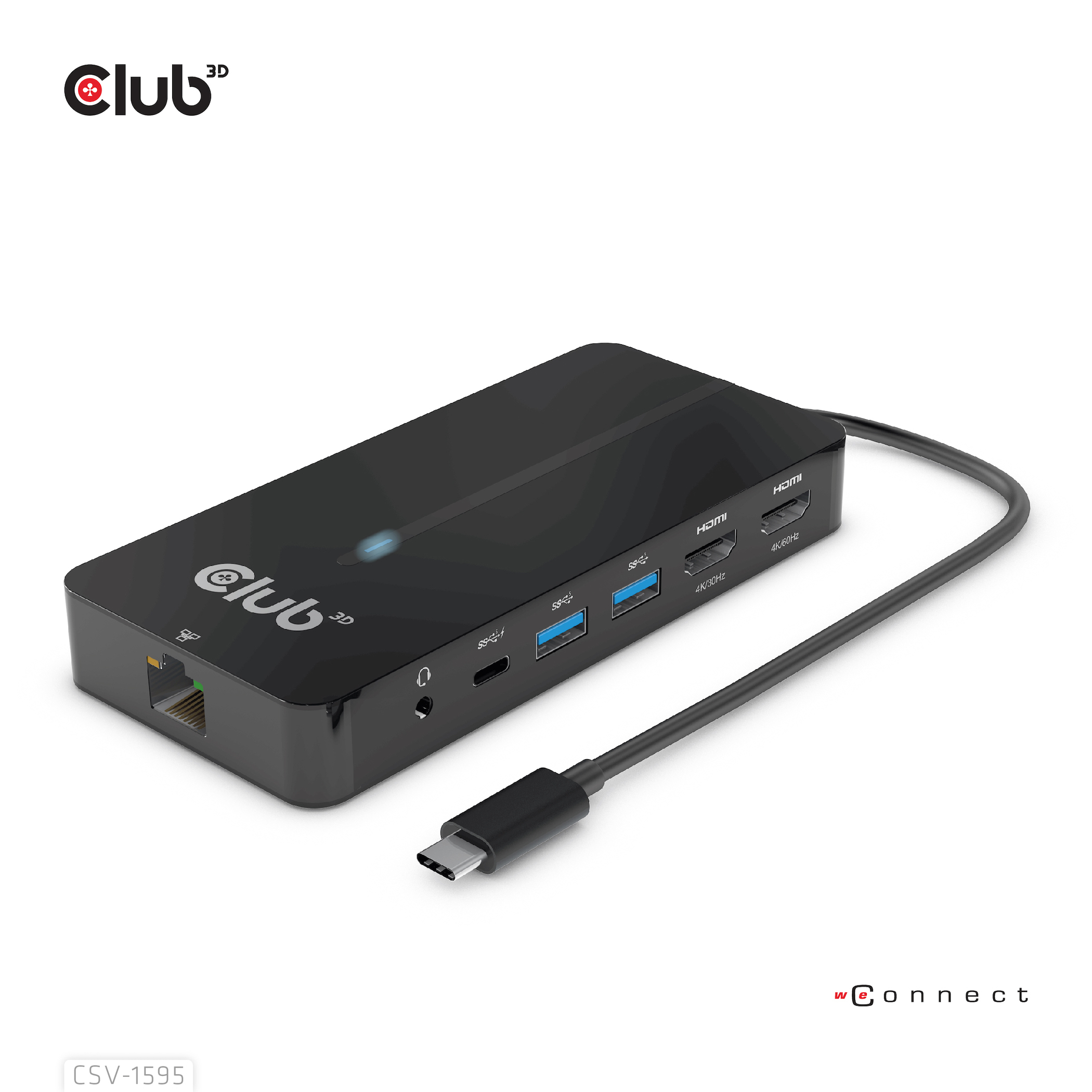 Club3D USB-7-in1-HUB USB-C > 2xHDMI/2x