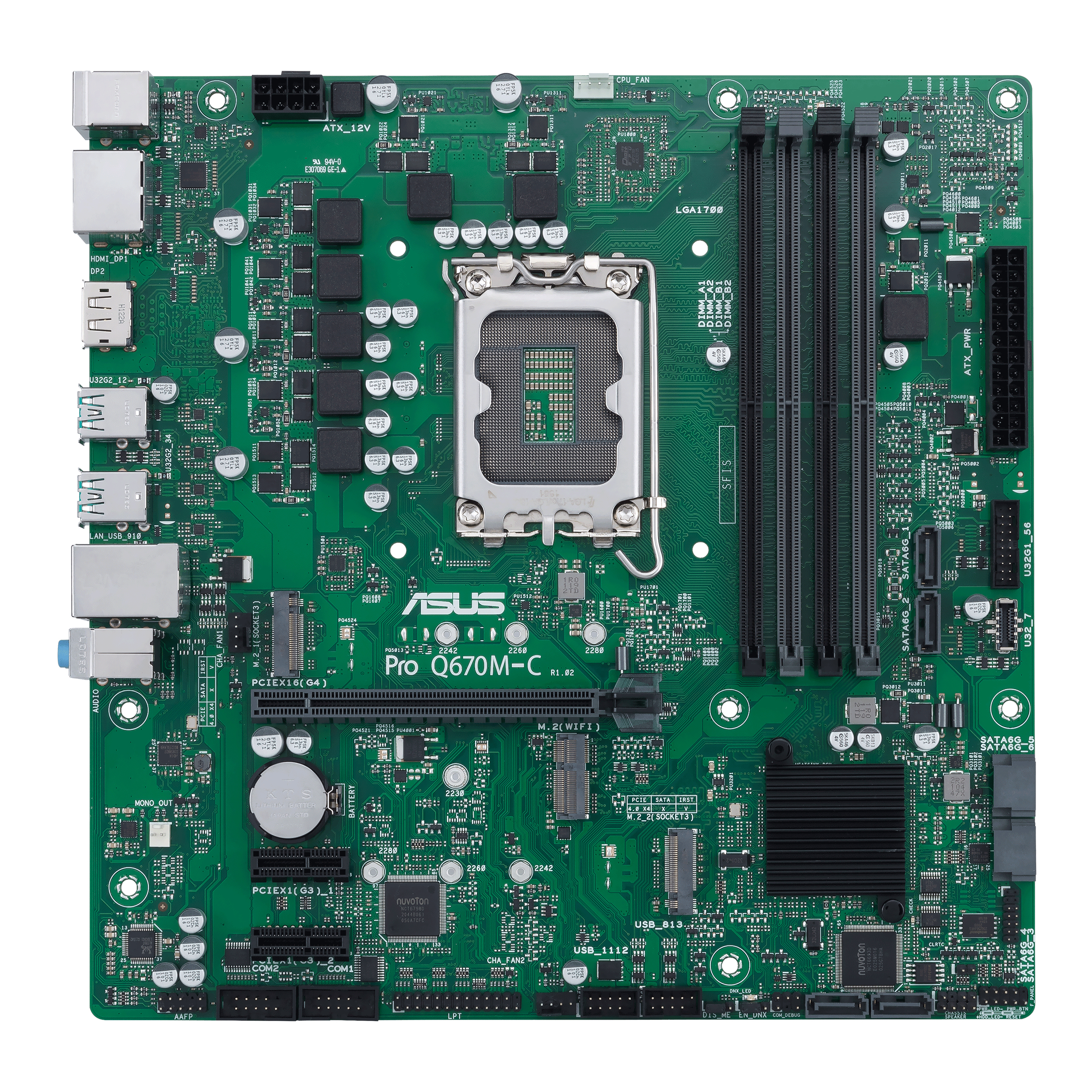 ASUS Pro Q670M-C-CSM Micro-ATX LGA1700 sokkel Intel Q670