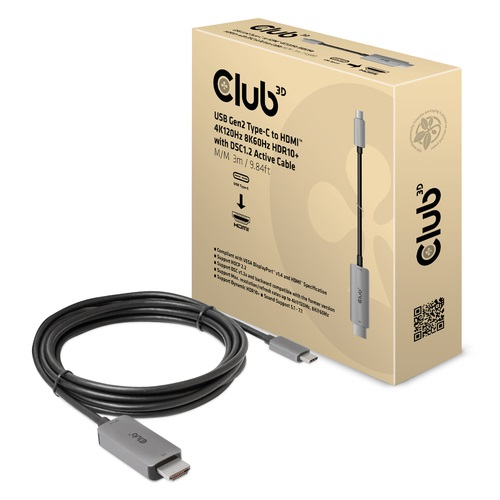 Club3D Kabel   USB 3.2 Typ C > HDMI 2.
