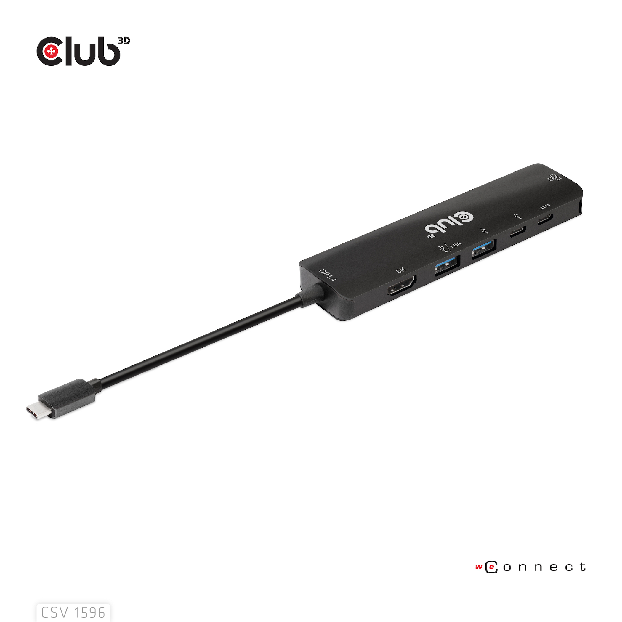 Club3D USB-6-in1-HUB USB-C > HDMI/2xUS