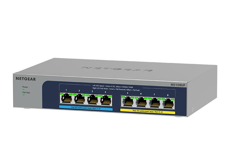Netgear MS108UP-100EUS (MS108UP) | Unmanaged | 8x Port | 2,5Gbit/s | 230W PoE