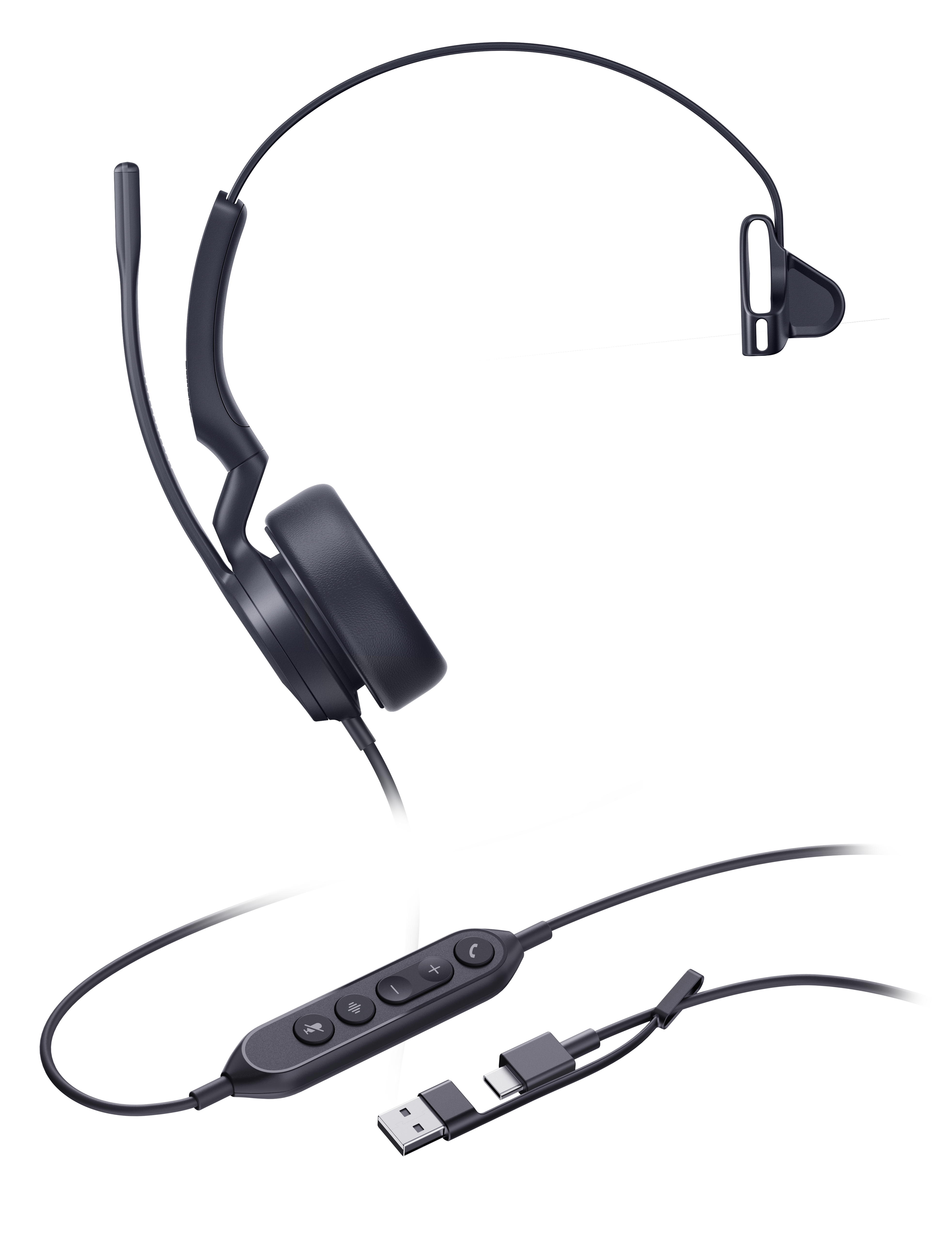 Yealink Headset UH44 Mono USB-C/A