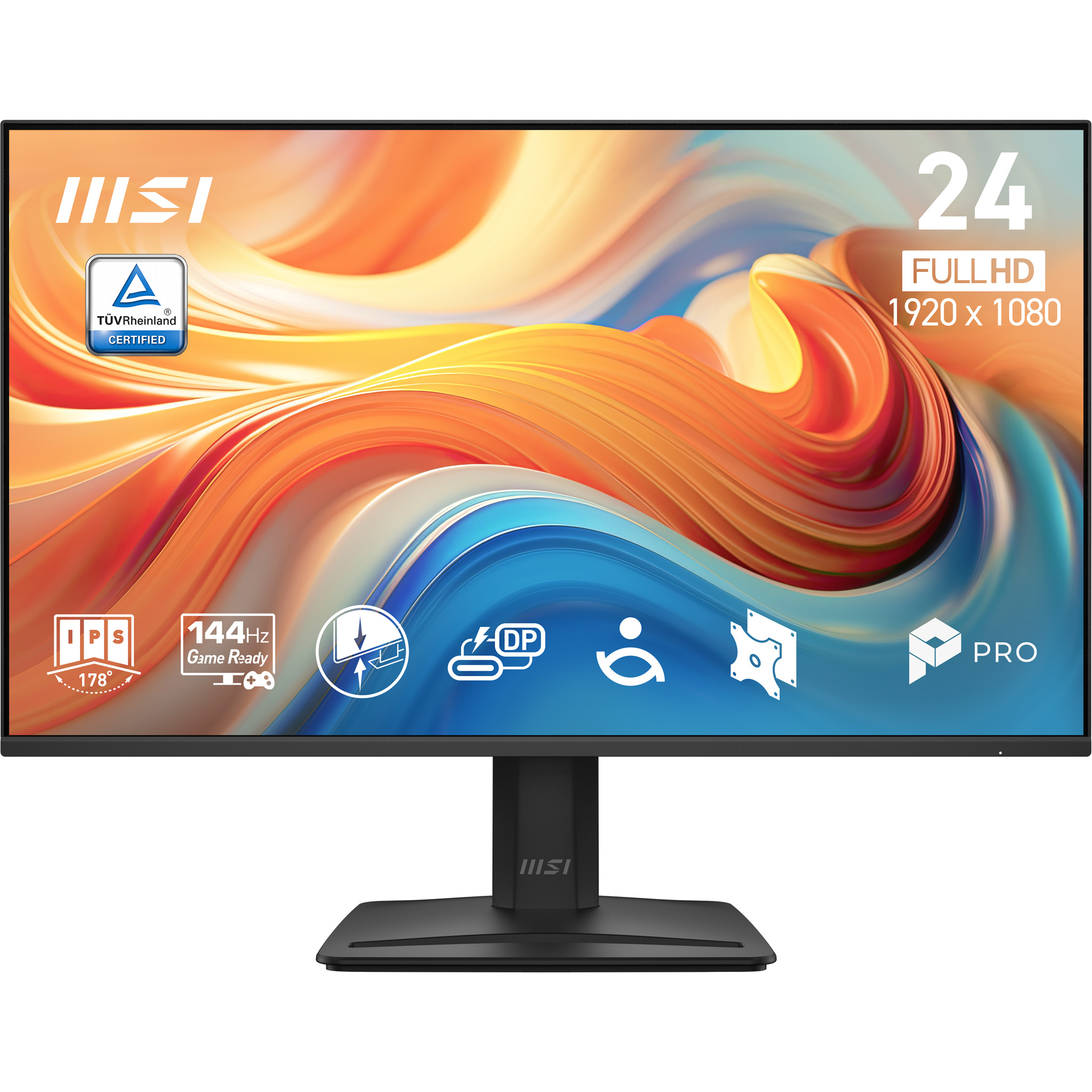 60,5 cm (23.8") 1920 x 1080 Pixel MSI 9S6-3PE7CM-002 16:9 Full HD IPS 4 ms 144 Hz HDR HDMI VESA Speaker